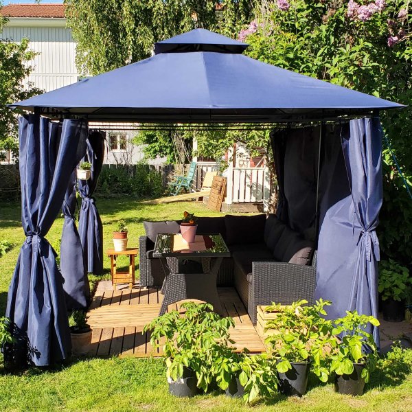 Paviljong 4x3 m inkl. paviljongvegger Paviljong 4x3 m inkl. paviljongvegger