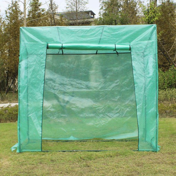 Drivhus i plast 1,54m² | Stålramme med PE plastdeksel Drivhus i plast 1,54m² | Stålramme med PE plastdeksel