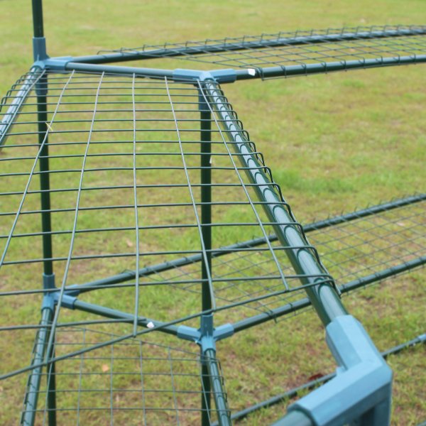 Sekskantet plastdrivhus 3,8m� | St�lramme | Transparent PE plastdeksel