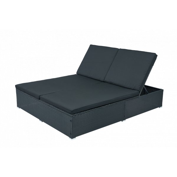 Solseng 200 � 160 cm � Ekstra bred solseng i svart | Glyxn�s