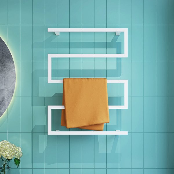 Elektrisk håndkletørker 60x80x12cm | Hvit Elektrisk håndkletørker 60x80x12cm | Hvit