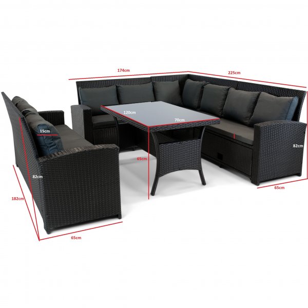 Sofagruppe utemøbler | Innebygd oppbevaring | Lyfco Sannäs Sofagruppe utemøbler | Innebygd oppbevaring | Lyfco Sannäs