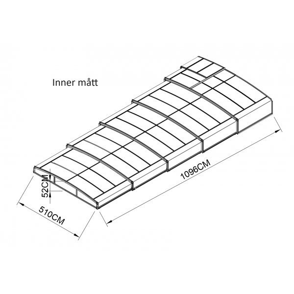 Pooltak 10x5m | ECO Smart Serien | UV-beskyttelse Pooltak 10x5m | ECO Smart Serien | UV-beskyttelse
