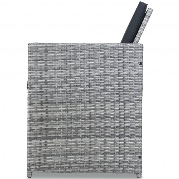 Utendørs spisegruppe | 10 sitteplasser | Grå | Kunstrotting Utendørs spisegruppe | 10 sitteplasser | Grå | Kunstrotting