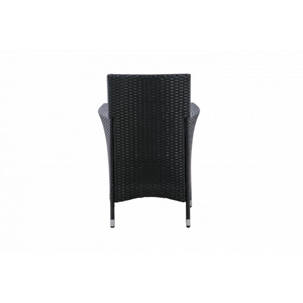 Hagem�belgruppe 8 stoler | Svart bord med glassplate | Lysekil