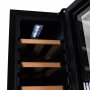 Vinkjler for 18 flasker | Ekstra stillegende | LED-belysning | 25 cm smal