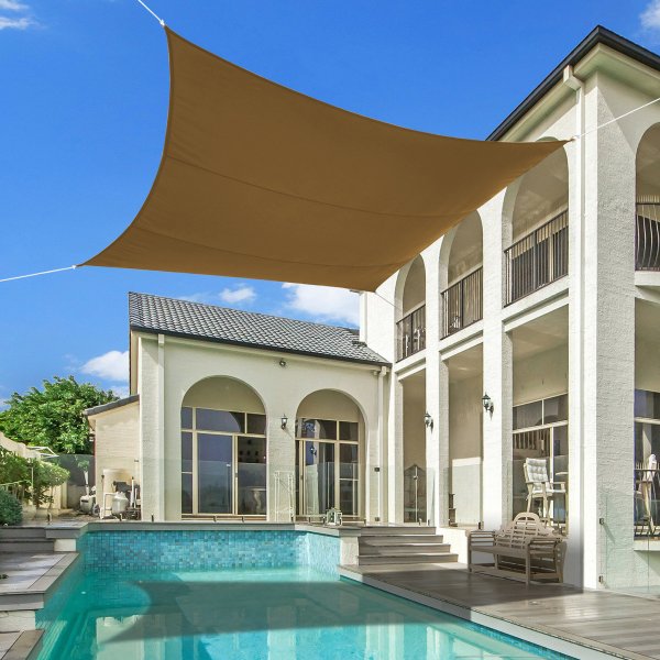 Firkantet solseil - Beige Firkantet solseil - Beige