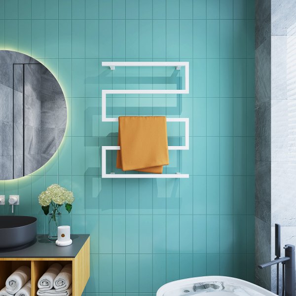 Elektrisk håndkletørker 60x80x12cm | Hvit Elektrisk håndkletørker 60x80x12cm | Hvit