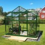 Drivhus i glass 4,9m | 4mm sikkerhetsglass | 5 rs stormgaranti