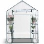 Lite drivhus i plast 1m | Stlramme med PVC-belegg