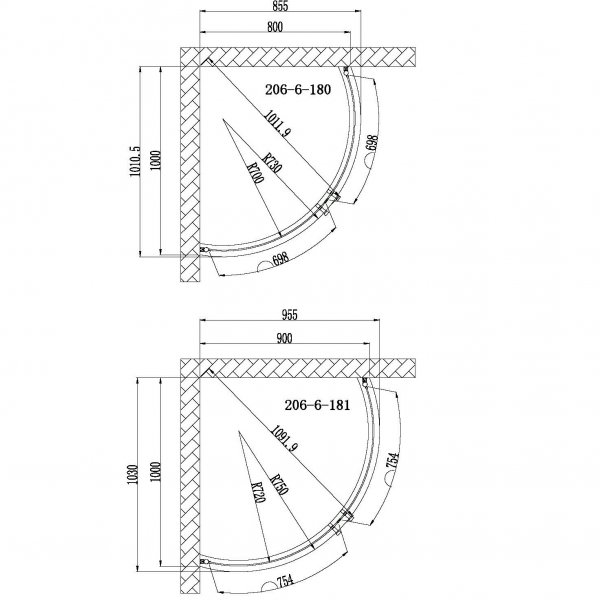 Dusjhjørne | Svart sikkerhetsglass | Cornelia Dusjhjørne | Svart sikkerhetsglass | Cornelia