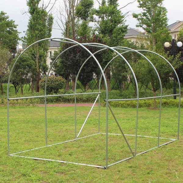 Tunneldrivhus 6m² | Stålramme med PE plastdeksel Tunneldrivhus 6m² | Stålramme med PE plastdeksel