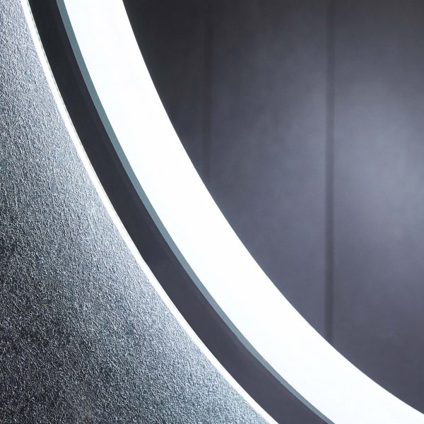 Rundt speil | LED-belysning og antiduggfunksjon Rundt speil | LED-belysning og antiduggfunksjon