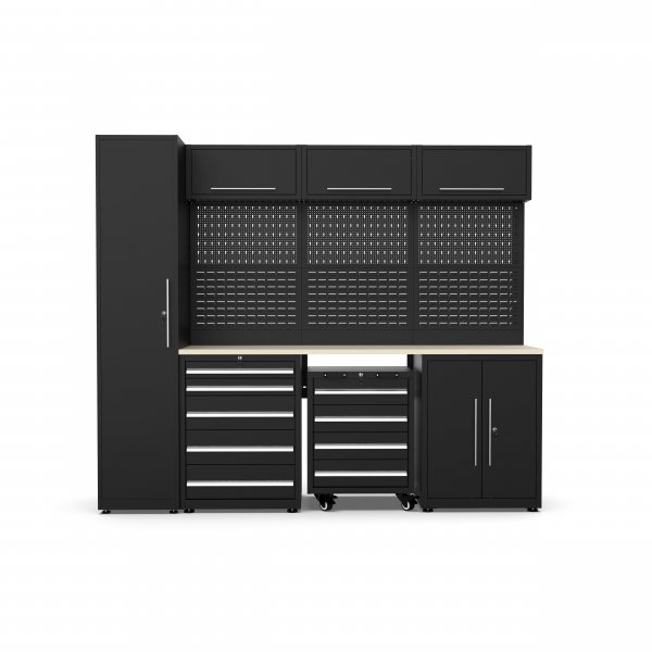 Komplett garasjeinnredning - Svart Komplett garasjeinnredning - Svart