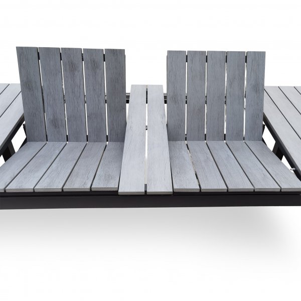 Uttrekkbart hagebord i kompositt | 200�300 cm | 10�12 personer | Rind�