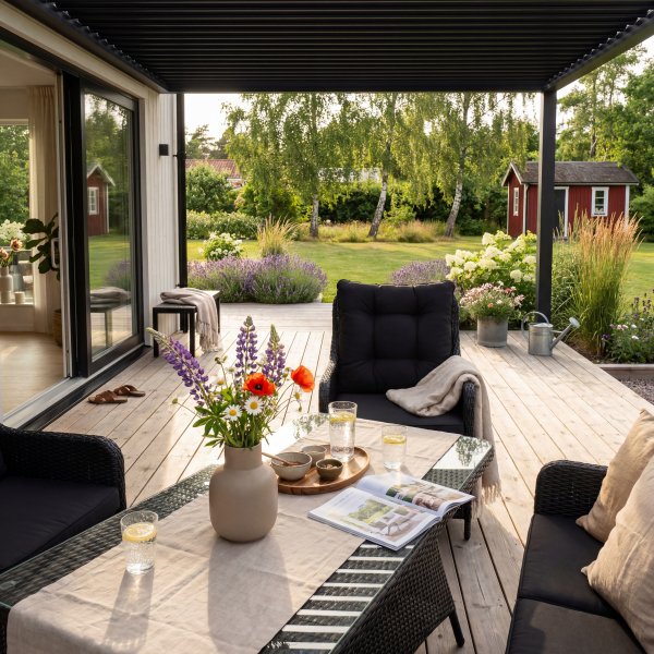 Sofagruppe utemøbler | Innebygd oppbevaring | Grå kunstrotting | Sannäs Sofagruppe utemøbler | Innebygd oppbevaring | Grå kunstrotting | Sannäs