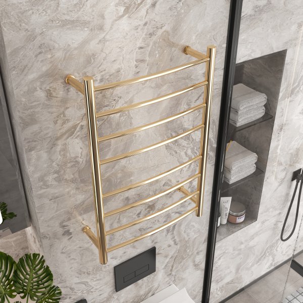 Elektrisk håndklestang 52x78x12,5cm | Gull Elektrisk håndklestang 52x78x12,5cm | Gull