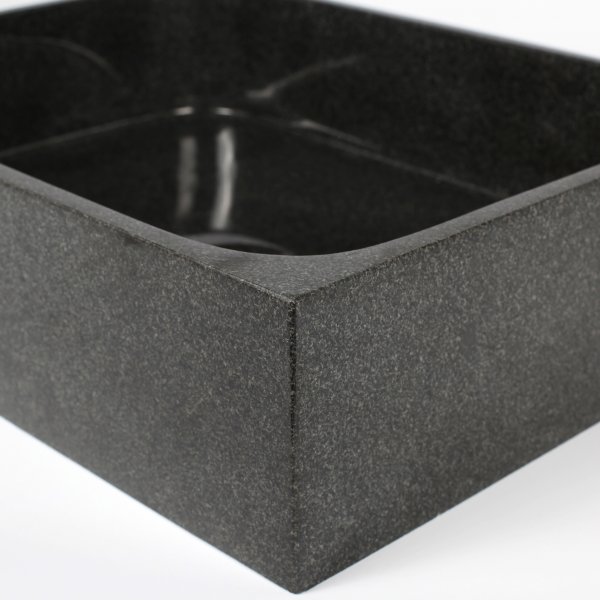 Servant 45x35cm | Svart naturstein | Unike skift Servant 45x35cm | Svart naturstein | Unike skift