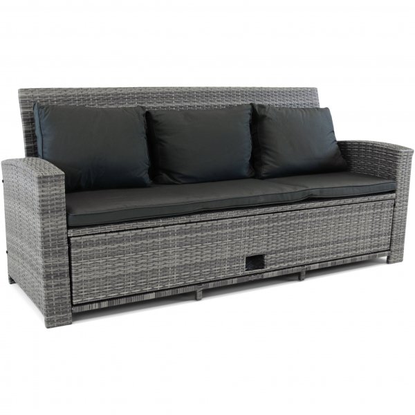 Sofagruppe utembler | Innebygd oppbevaring | Gr kunstrotting | Sanns