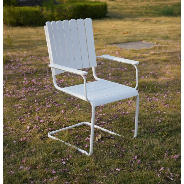 Rund hagemøbelgruppe utendørs | 6 stoler | Ø135 cm | Hvit | Glänta Rund hagemøbelgruppe utendørs | 6 stoler | Ø135 cm | Hvit | Glänta