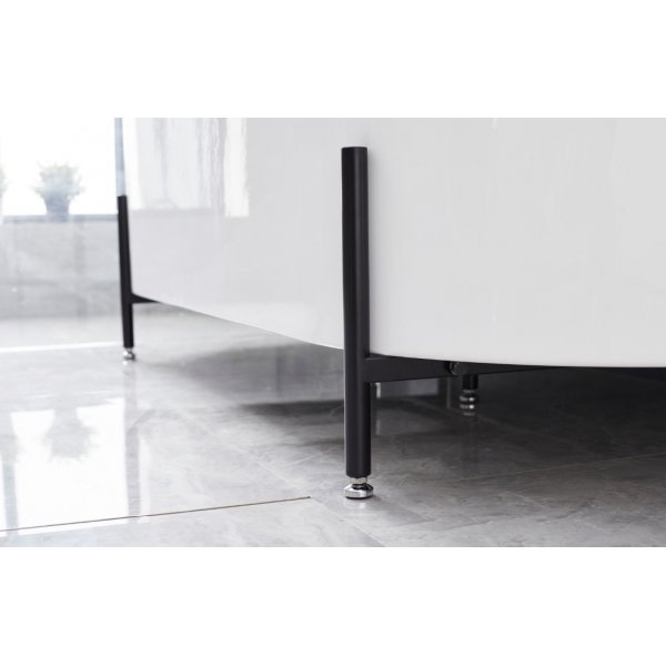 Badekar 170 x 75 cm | Svarte ben, moderne design