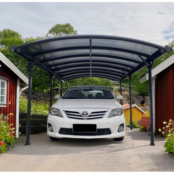Carport 17m� | Aluminiumramme med kanalplasttak | Holdbar design