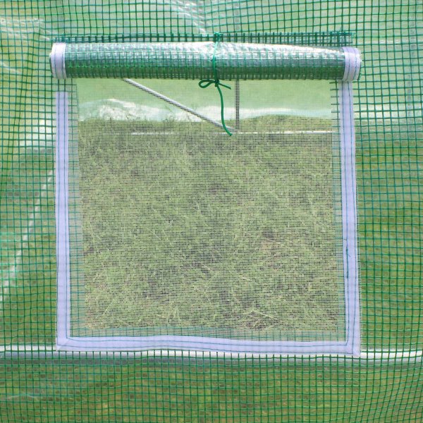 Tunneldrivhus 9m� | St�lramme med PE plastdeksel