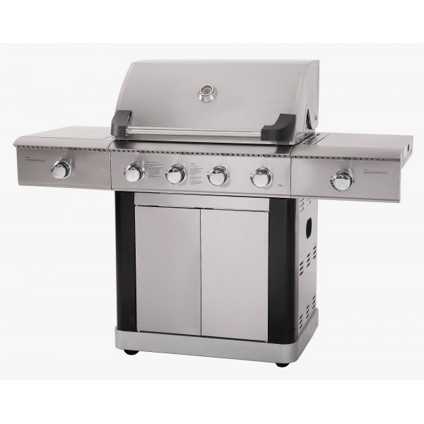 F�rsteklasses gassgrill i rustfritt st�l | 5 gassbrennere | 1 IR-brenner | Dallas