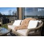 Loungegruppe i naturfarget konstrotting | 4-delt med sofa, lenestoler og bord | Ängsö Loungegruppe i naturfarget konstrotting | 4-delt med sofa, lenestoler og bord | Ängsö