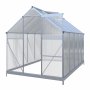 Klassisk drivhus i aluminium 5,9 m² | UV-beskyttet kanalplast og sokkel inkludert Klassisk drivhus i aluminium 5,9 m² | UV-beskyttet kanalplast og sokkel inkludert