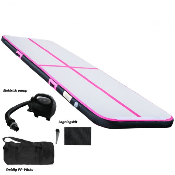 AirTrack | Air Volt Track | Enkel montering og oppbevaring | 5x1 m | Rosa