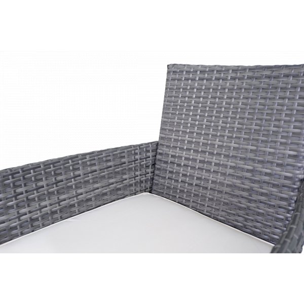 Balkongsett i gr�tt | Komplett m�belsett med bord og sitteplasser | Fj�llbacka