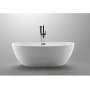 Frittst�ende badekar i hvit akryl 140 cm | Elektra