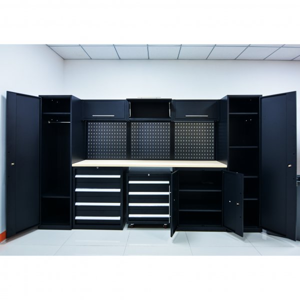 Komplett garasjeinnredning - Svart Komplett garasjeinnredning - Svart