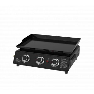 Portabel stekehelle | Stekebord med 3 brennere for enkel og fleksibel grilling | CampMate