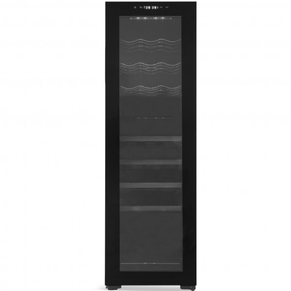 Vinkjøleskap 27 flasker | 2 kjølesoner | Stillegående | Svart Vinkjøleskap 27 flasker | 2 kjølesoner | Stillegående | Svart