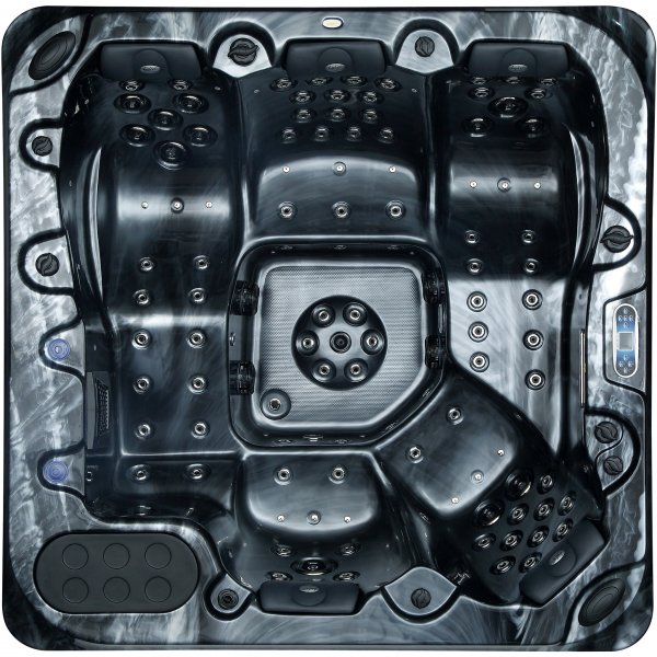 Spabad - Vivid Dreams WiFi - 5-6 personer | Svart utgave | Lyfco