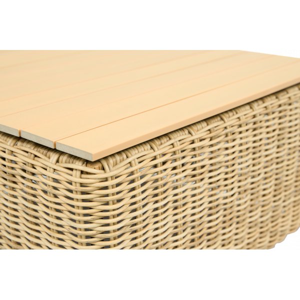 Loungegruppe i rotting � sofa, lenestoler og bord | Puter inkludert | Solena Premium