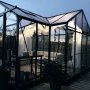 T-formet drivhus i glass 12,8m² | 4mm sikkerhetsglass | 5 års stormgaranti T-formet drivhus i glass 12,8m² | 4mm sikkerhetsglass | 5 års stormgaranti