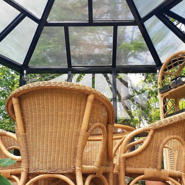 Orangeri/ Lysthus 10m | Sekskantet drivhus | Sikkerhetsglass