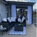 Kundebilde Loungesett utemøbler | Lyfco Olofsbo | Smart oppbevaring | Kunstrotting