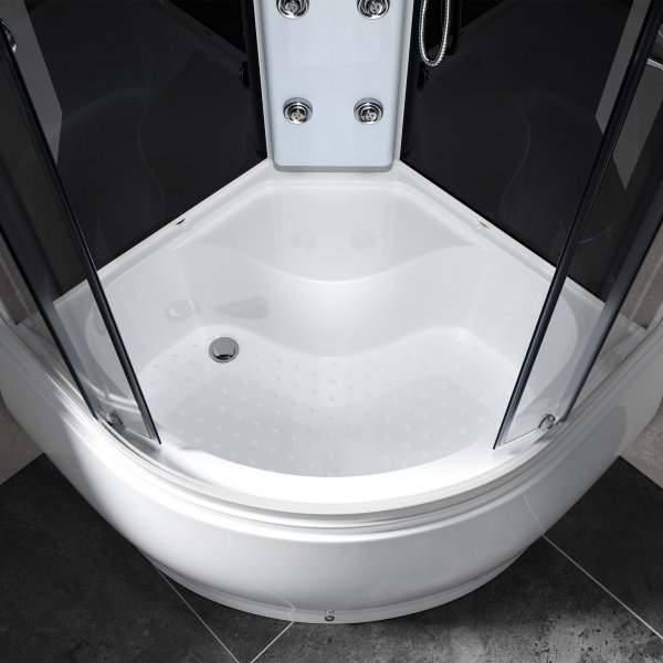 Luksuriøs komplett dusjkabinett | Ryggmassasje og badekar Luksuriøs komplett dusjkabinett | Ryggmassasje og badekar