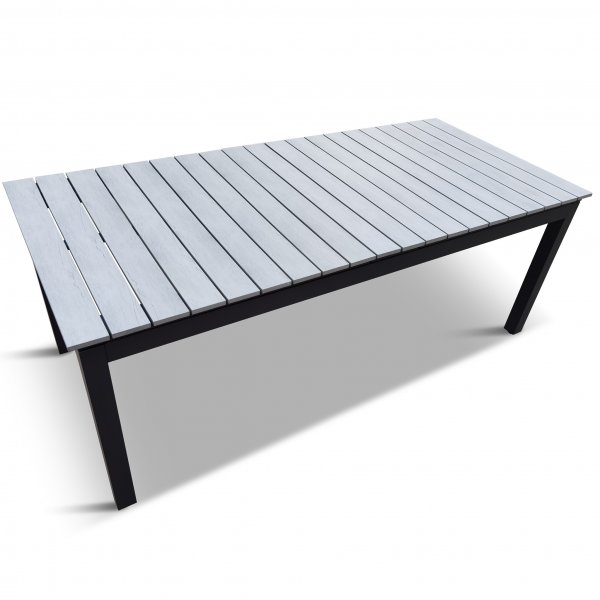 Uttrekkbart hagebord i kompositt | 200�300 cm | 10�12 personer | Rind�