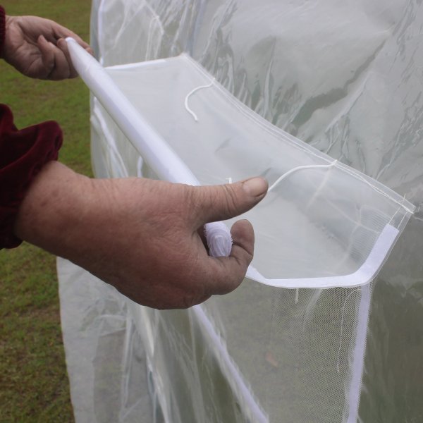 Tunneldrivhus 9m� | St�lramme med PE plastdeksel