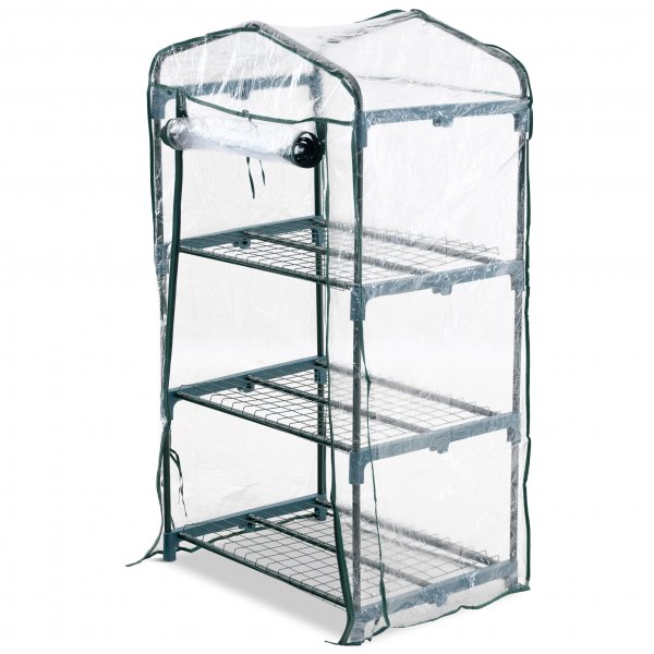 Minidrivhus 0,3m² | Stålramme med plastdeksel Minidrivhus 0,3m² | Stålramme med plastdeksel