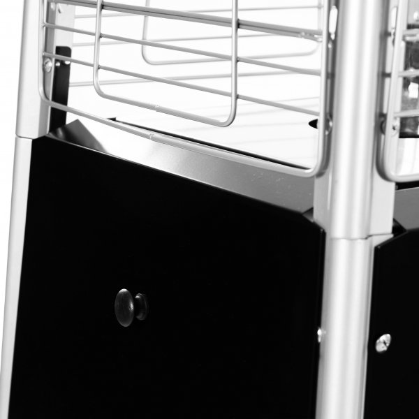 Gassdrevet terrassevarmer 13 kW | Pyramidformet | Svart Gassdrevet terrassevarmer 13 kW | Pyramidformet | Svart