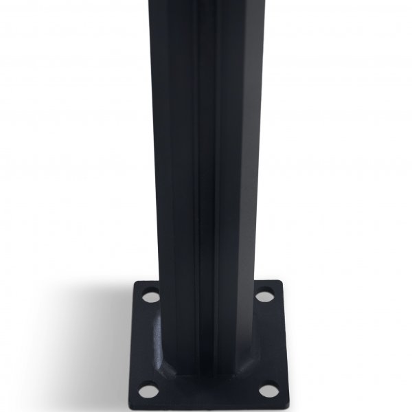 Endestolpe for glassrekkverk | Svart Endestolpe for glassrekkverk | Svart
