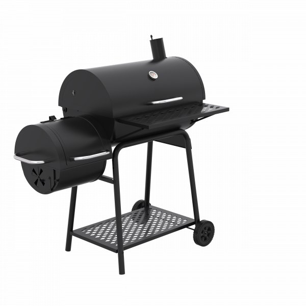 Kombinert kullgrill og r�yker med skorstein og sidekammer | 2026 Memphis