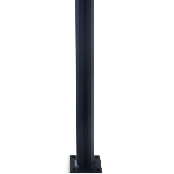 Midtstolpe for glassrekkverk | Svart Midtstolpe for glassrekkverk | Svart