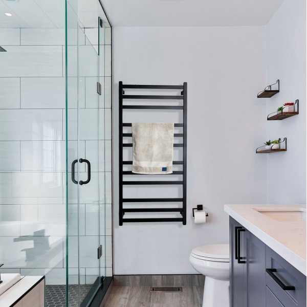 Elektrisk hndkletrker 60x128x12cm | SC7B | Svart